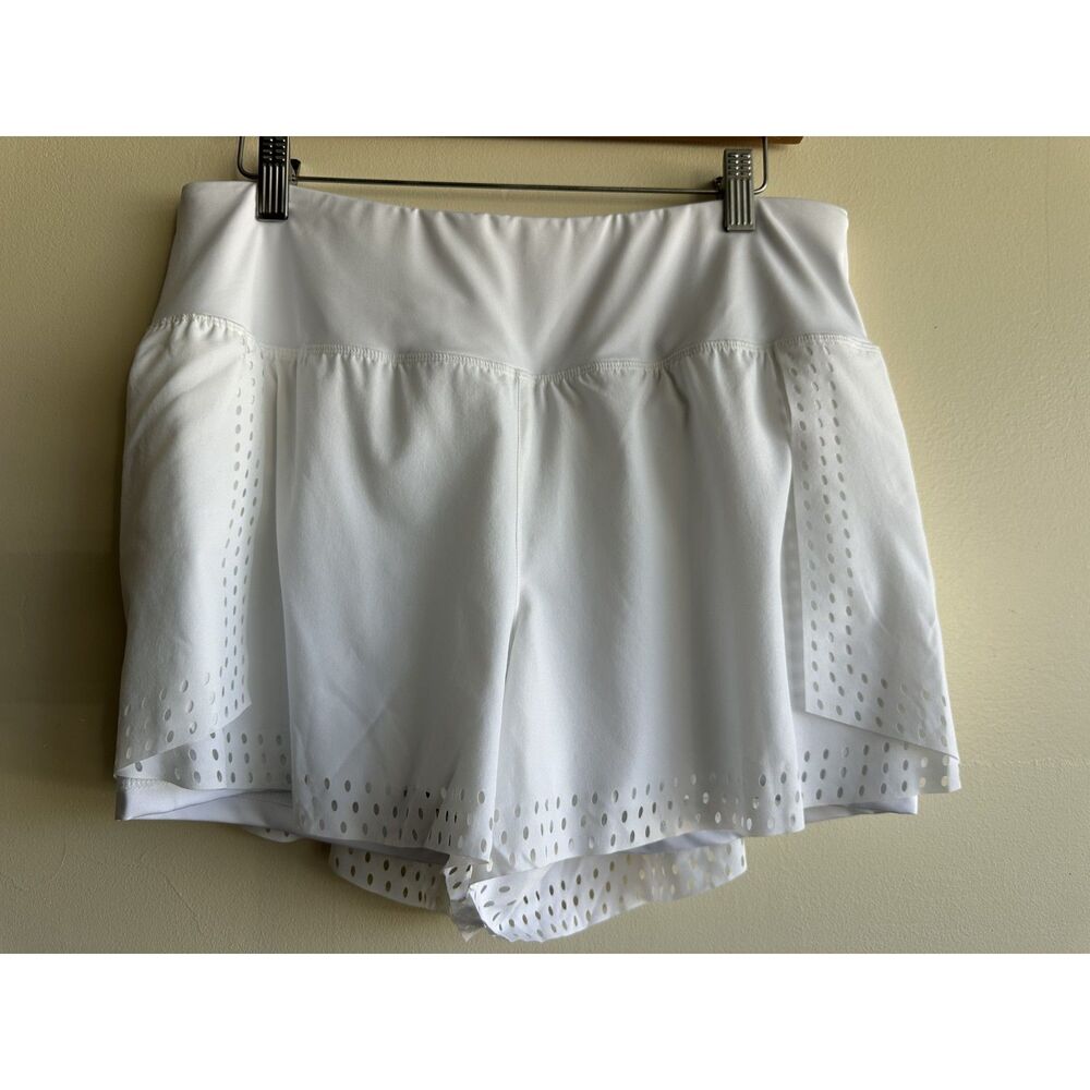 NWT Fila Double Layer Skort White Large Tennis Golf Pickleball UPF 50+ MSRP $60